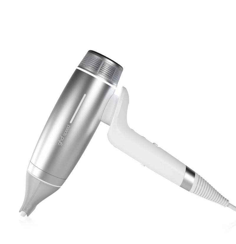 Secador Iónico profesional GHD Speed Blanco Plata