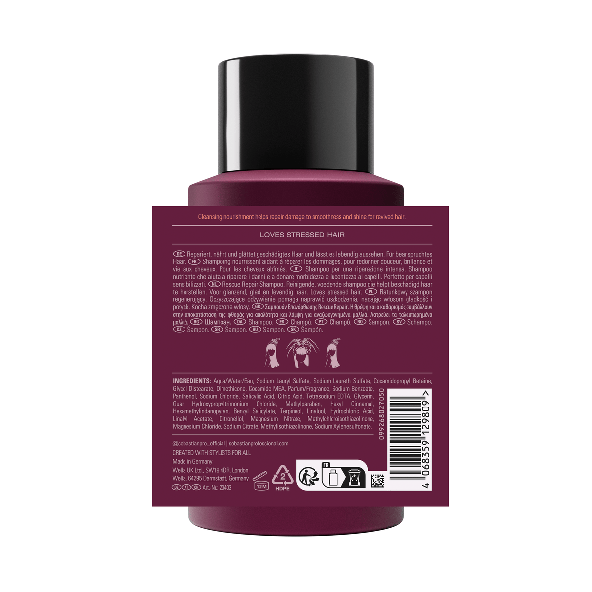 Sebastian Penetraitt Champú Reparador 280ml
