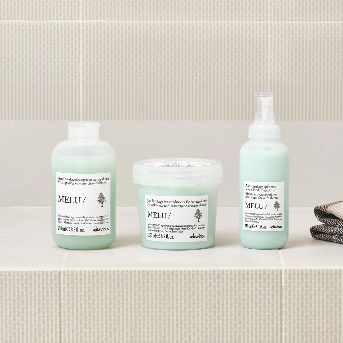 Davines MELU Acondicionador 250ml – Cabello Dañado y Quebradizo