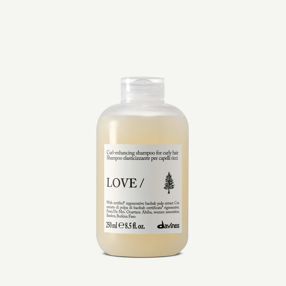 Davines LOVE Curl Champú 250ml – Limpieza Suave para Rizos y Ondas