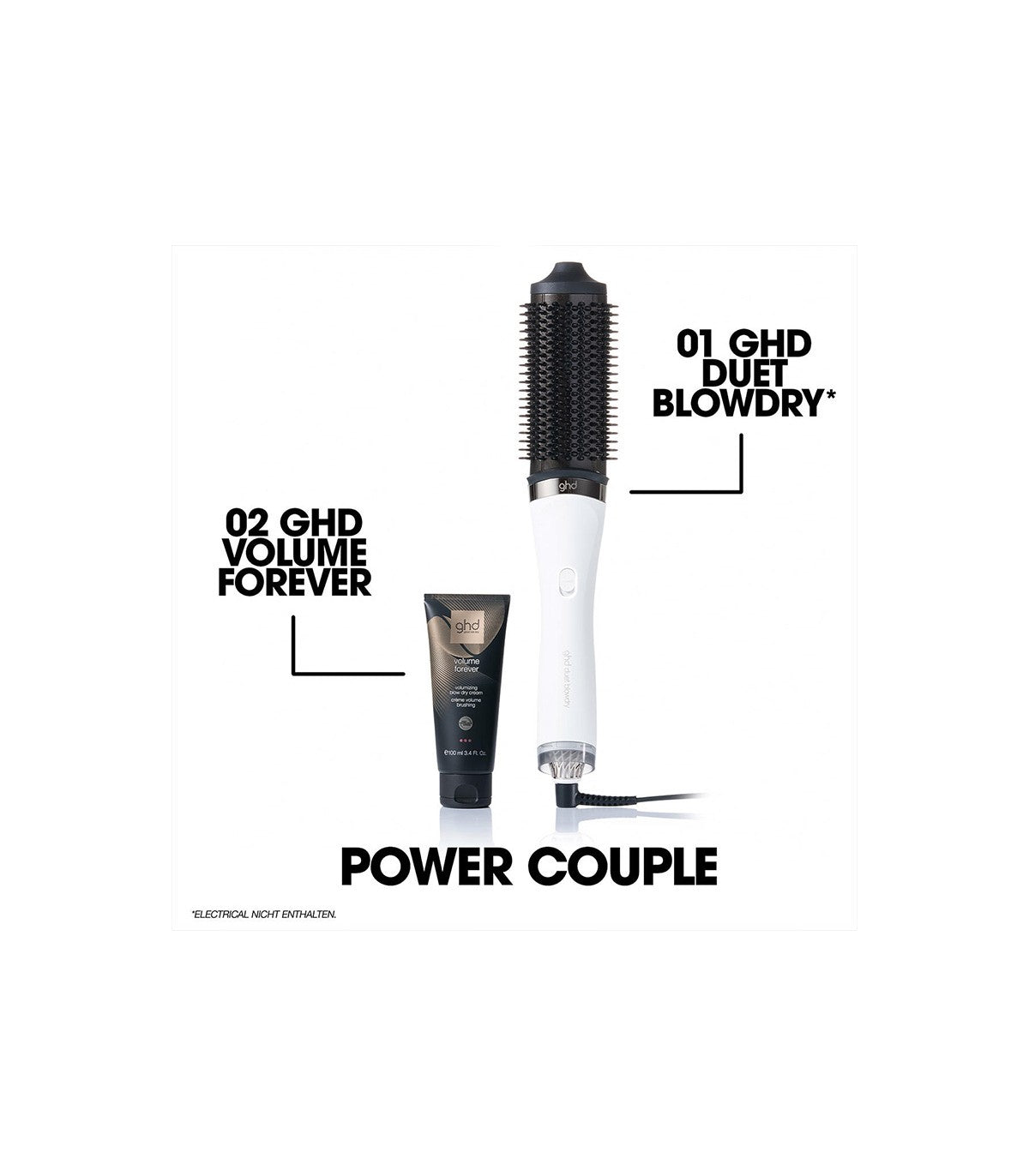 GHD Duet Blowdry Cepillo Secador 2 en 1 Blanco - Tecnología Heat-Air Xchange