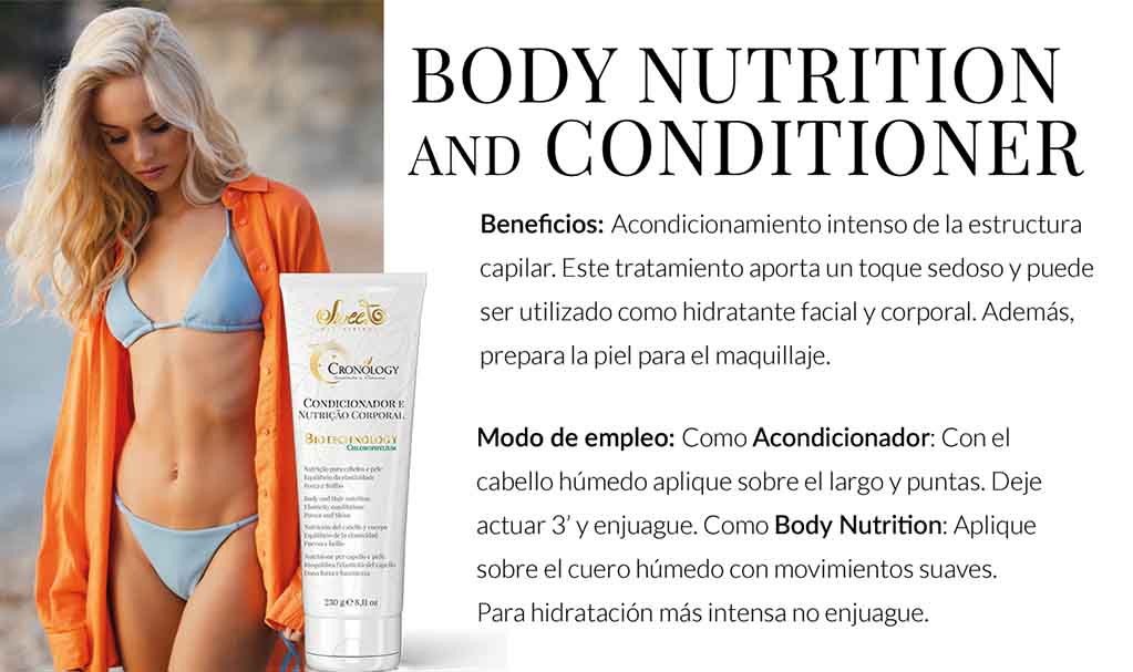 Sweet - Cronology Champú Cabello & Desmaquillante Facial y Acondicionador.