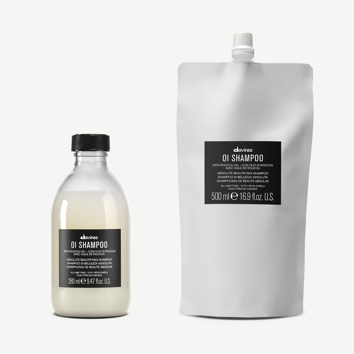 Davines OI Shampoo 250ml + Refill 500ml