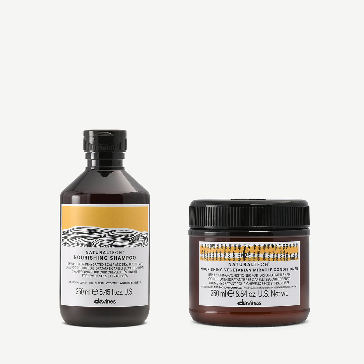 Pack Davines Nourishing: Champú + Acondicionador 250ml