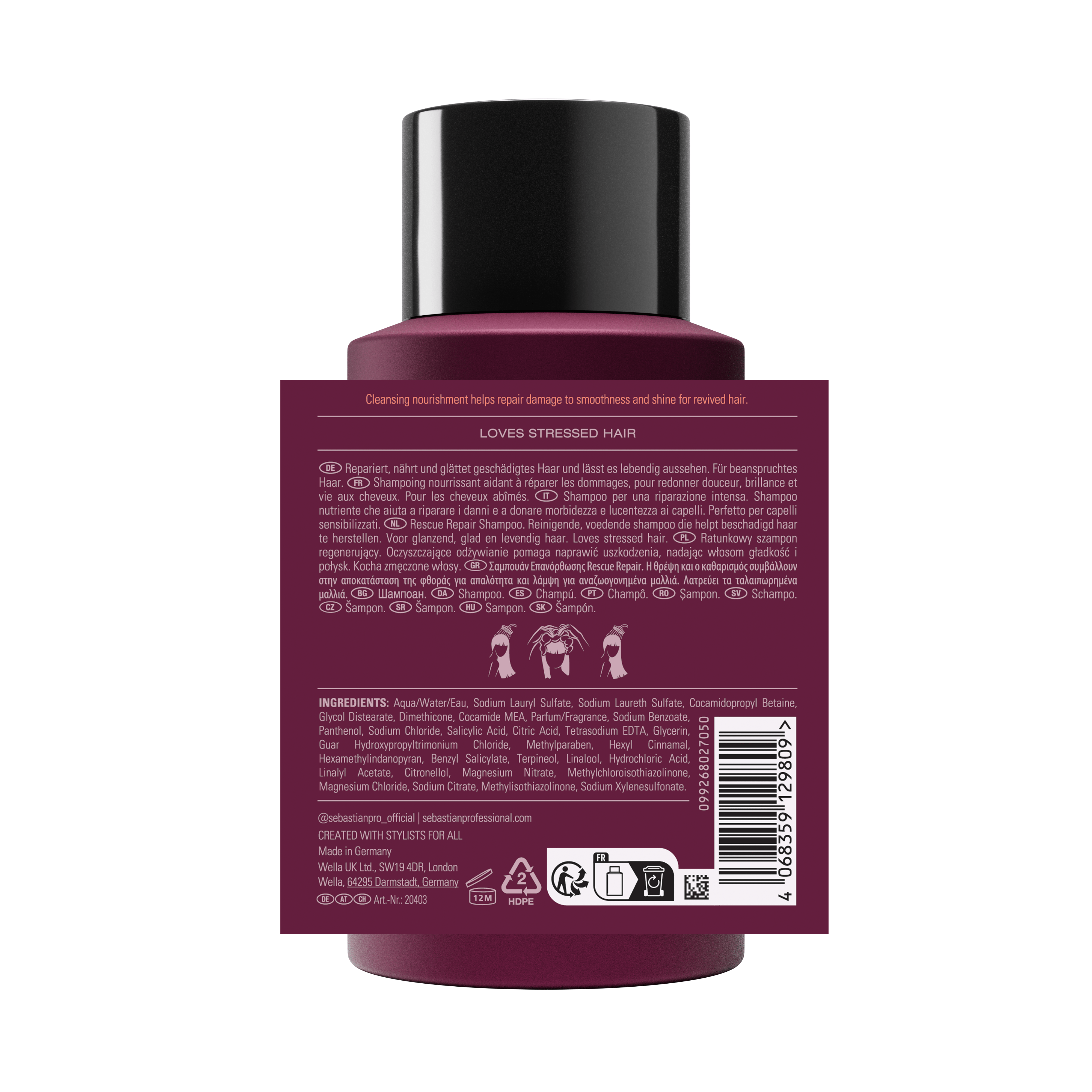 Sebastian Penetraitt Champú Reparador 280ml