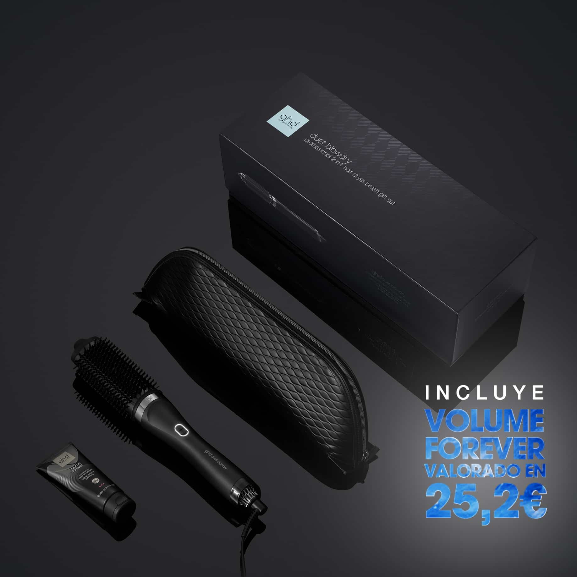 GHD Cepillo secador 2 en 1 Duet Blowdry gift set iced luxe