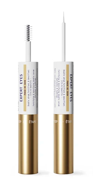 Expert eyes, serum fortalecedor para petañas y cejas con doble aplicador, diseñado para mejorar densidad, longitud y resistencia