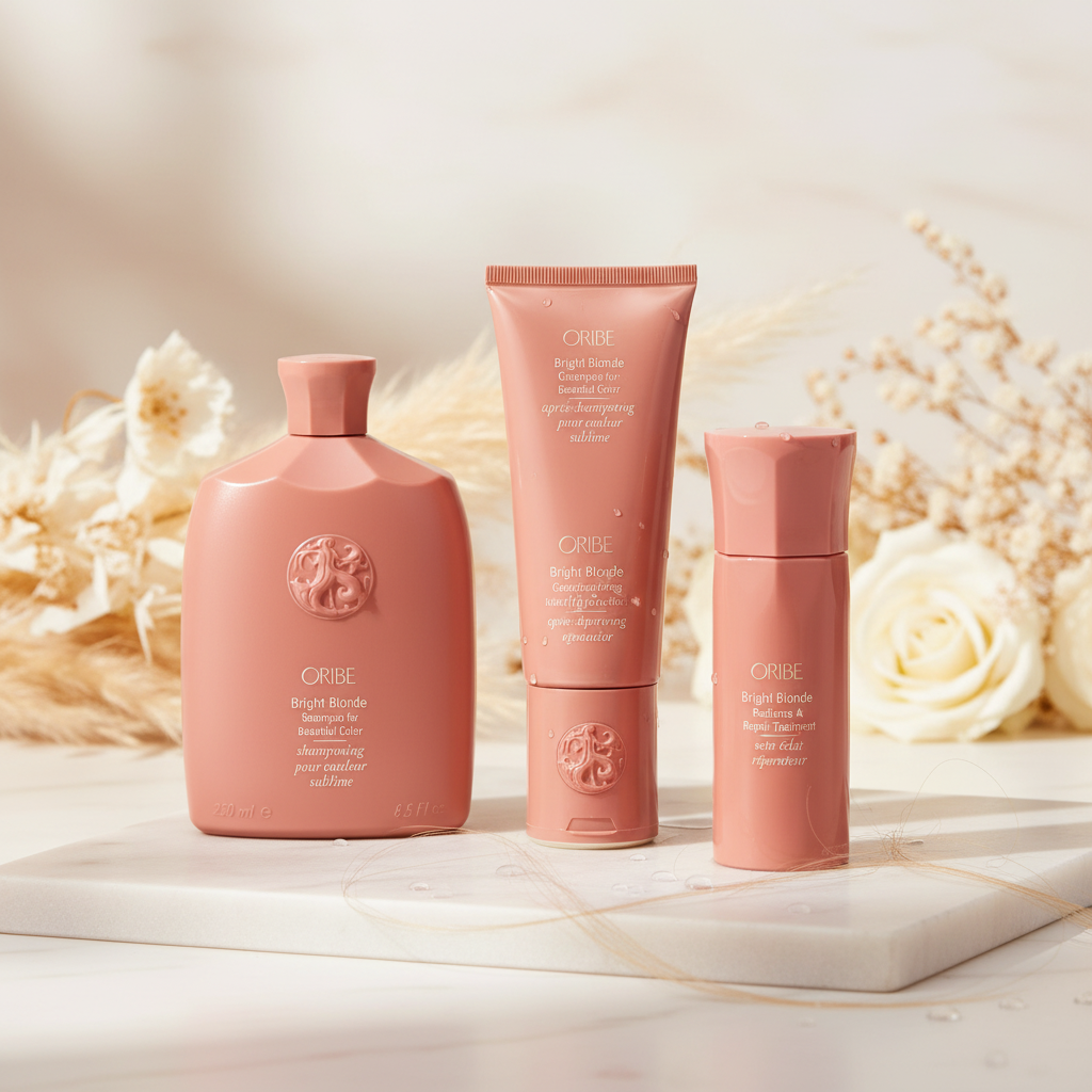 Pack Oribe Bright Blonde - Rutina completa para mechas y cabello rubio
