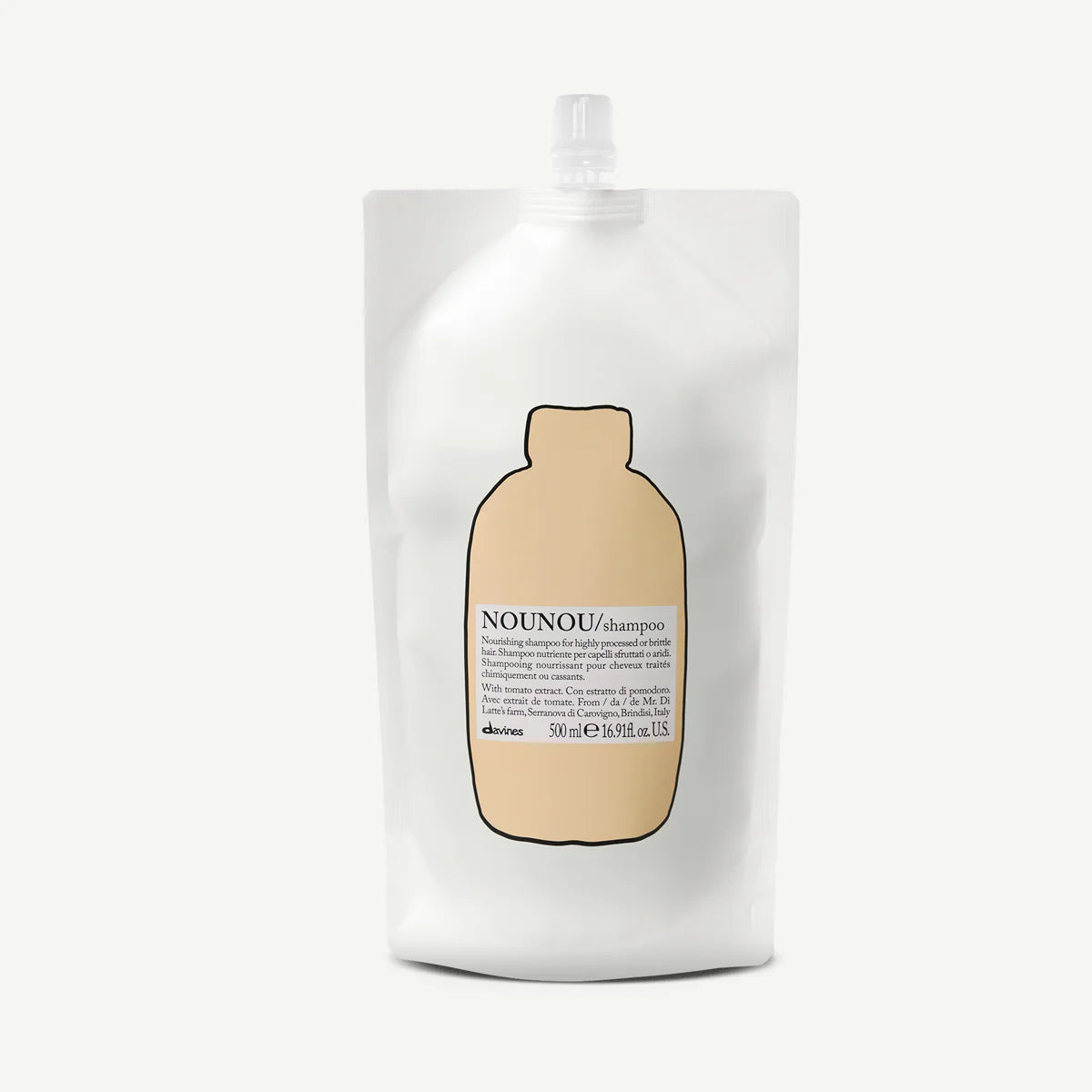 Nounou Refill Pack 750ml Davines — Champú Nutritivo Cabello Procesado