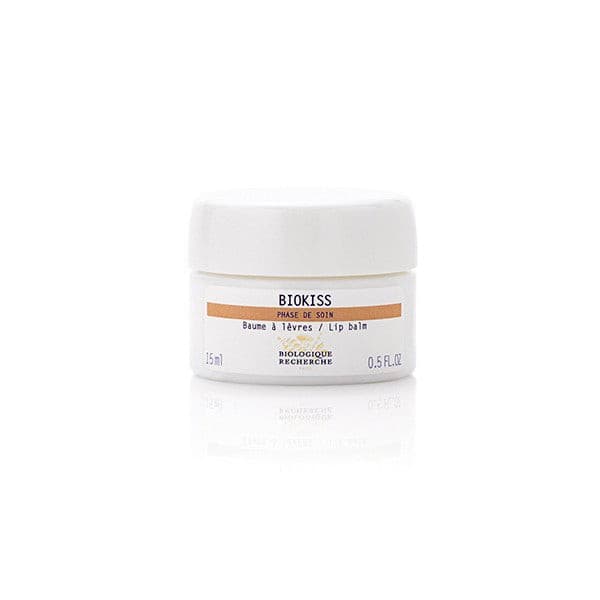 Biokiss 15 ml Biologique Recherche en tarro blanco, bálsamo nutritivo para labios secos que repara, suaviza y protege