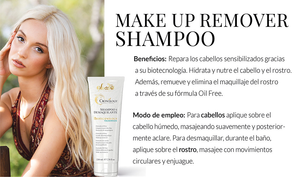 Sweet - Cronology Champú Cabello & Desmaquillante Facial  y Acondicionador.
