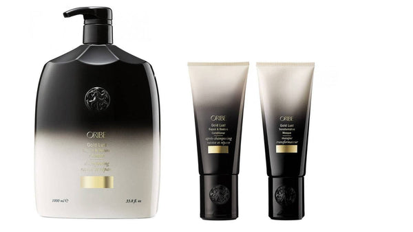 PACK ORIBLE GOLD LUST REPAIR AND RESTORE SHAMPOO 1L + CONDITIONER 250ML + MASQUE 150ML - Noelia Jiménez Shop