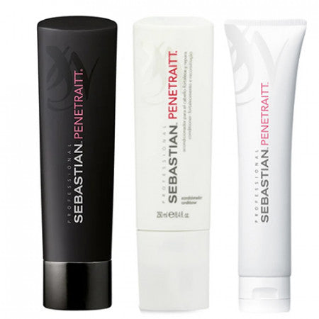 SEBASTIAN PACK PENETRAITT  champú 250ml + acondicionador 250ml + tratamiento 150ml